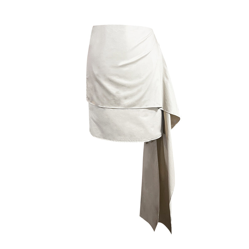 Draped Mini Skirt (ML65) – Michael Ludwig Studio