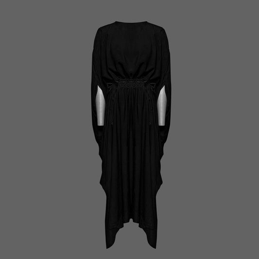 Double Drawstring Evening Dress (ML80 Black)