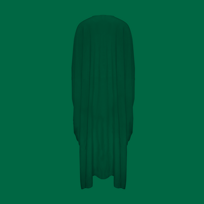 Double Drawstring Evening Dress (ML80 Emerald Green)