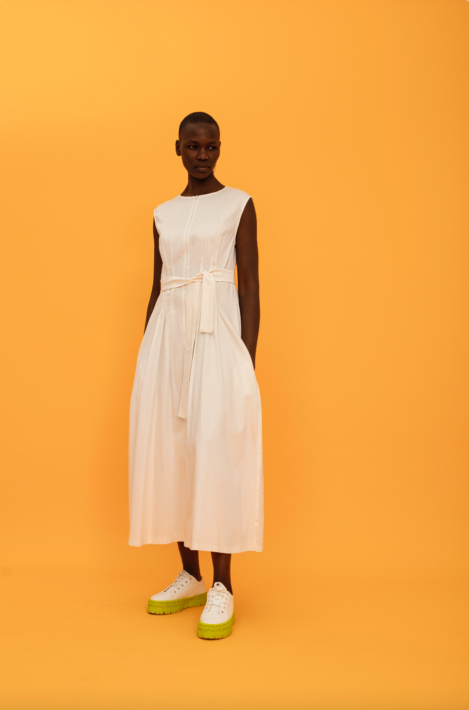 Perfect Summer Utility Dress Sleeveless Midi Length ML15 Michael Ludwig Studio